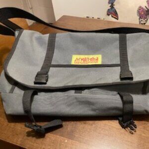 Vintage Large Grey Messenger Bag